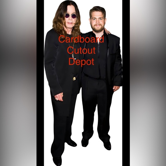 Ozzy Osbourne and Jack Osbourne LIFE SIZE Cardboard Cutout with Free Shipping!